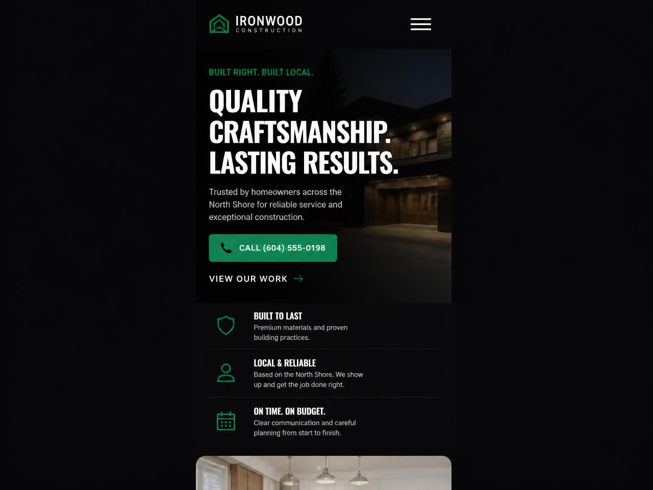 Modern 24-hour revamp of the client website